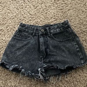 Black Jean shorts